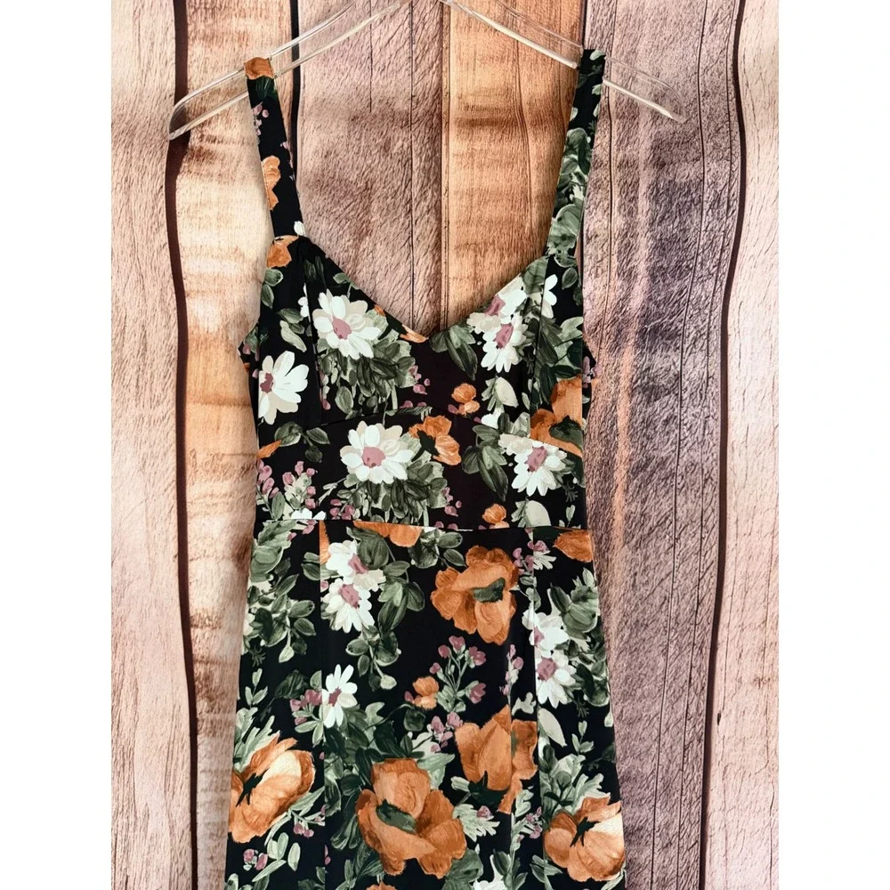 Abercrombie & Fitch Dress Floral Tiered Maxi Fall Ruffle Garden Size Small